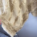 Charlie Paige  Cream Textured Poncho Photo 5