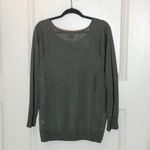 Haute Hippie  Olive Shimmer Oversized Sweater Large Photo 1