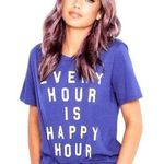 Wildfox Every Hour Is Happy Hour Short Sleeve Tee Shirt Photo 0