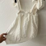 Outerknown  Cream White Smocked Tie Strap Flowy Oasis Top S Photo 2