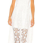 ASTR  the Label Lace A-Line‎ White Midi Dress Size Small Photo 0