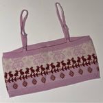 Free People Intimately Falling For You Bralette Top in Pink Candy Combo Size XL Photo 6