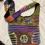 Hobo Bag Vintage Patchwork Hippie Boho Shoulder Purse Y2K Peace India Slouchy Photo 0