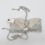 Eberjay Eberjey Surf Spray Cora Key Hole‎ Bandeau Bikini Tie Top Sz L NWT Photo 1