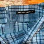 Brandy Melville  Womens Cara Mini Skirt blue plaid Photo 3