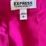 EXPRESS  Portofino Button Down Sleeveless Shirt Hot Pink Photo 1