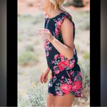ALBION FIT  | Antigua Navy Pink Floral Romper Rare XS Photo 5
