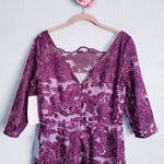 JS Collections  Illusion Bateau Neck‎ Embroidered Gown Photo 8