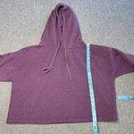 Z By Zella  Cropped Hoodie M Purple Sweatshirt‎ Pullover Loose Fit Boxy Blank Photo 2