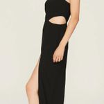 Amanda Uprichard Black Strapless Kloss Cutout Slit Gala Party Gown Maxi Dress S Photo 2