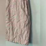 Madewell LAVENDER linen/rayon Stripe-Play Button-Back Tee Dress XS Photo 4