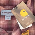 Carhartt Fairview Lavendar Shadow Plaid Top size S Photo 5
