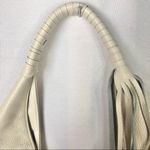 B-low the Belt Fiona Genuine Pebble Leather Off White Fringe Hobo Bag Photo 15