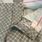 Banana Republic  Hampton Pant Women 4P Gray White Geometric Print Crop Dress Pant Photo 7