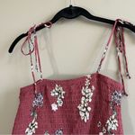 PacSun ✨ Lottie Moss Tie Strap Smocked Crop Tank Pink Floral Small Photo 2