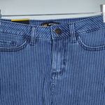  Stripe Denim Shorts NWT Size 4 Lee Mid-Rise Striped Jean Shorts Photo 1