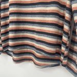 American Eagle Soft & Sexy Plush Shirt Multicolor Stripe Long Sleeve Orange M Photo 2