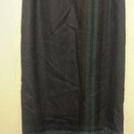 Talbots NAVY BLUE & GREEN ITALIAN
WOOL NYLON LONG WRAP SKIRT SIZE 6 Photo 1