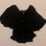 Millibon USA Millibon Black Short Sleeve Blouse - Large Photo 1