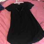 Forever 21 BLACK LACE UP T-SHIRT DRESS Photo 0