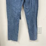 Abercrombie & Fitch Mom Jean High Rise Button Fly Jeans Womens 27 Belted Blue Photo 6