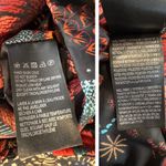 Farm Rio Black Wild Bananas Metallic Reversible Puffer Jacket Size Small Photo 10