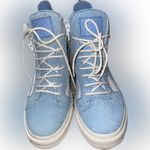 Giuseppe Zanotti  Light Blue Acquario London Tr Donna Sneakers Sz 39.5 Photo 3