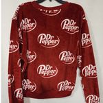 Dr pepper women's Medium fuzzy sweatshirt Red Photo 2