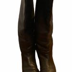 Peter Kaiser Black Leather Flat Heeled Tall Classic Minimalist Closet Staple 7.5 Photo 3