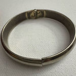 Vintage Womens Whiting &‎ Davis Co Luxury Silver Tone Hinged Bracelet Minimalist Photo 0