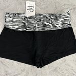 Zebra print waistband mini shorts! Cute perfect casual outfit work out Leggings Multiple Size M Photo 1
