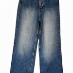 H&M Ultra High Rise Blue Wide Leg Jeans Womens 2 Regular Fit Fall Denim Casual Photo 0