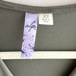 Alya Olive Green Twist Front Long Sleeve Top, Size XS Photo 4