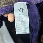 Fraas Wool Metallic Woven Wide Scarf Wrap Purple Gold Made in Germany Luxury Photo 5