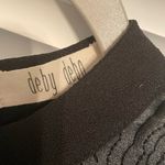 Deby Debo Faux Leather Rose Embossed Mesh Lined Tank Top Size S Black Photo 3