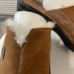 Born concept BOC  Womens Size 9 Slip On Fur Lined Mule Clogs Brown Photo 3