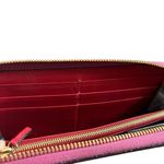 Gucci Moon Calfskin Zip Around Wrist Wallet Rosette Hibiscus Red Designer Luxury Photo 11