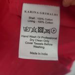 Karina Grimaldi  Pink Ruffle Tassel Top and Key Hole Blouse Size Medium Preppy Photo 6