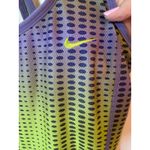 Nike  Sleeveless Printed Dri-Fit Running Racerback Tank Top Green Women's Size XL Photo 2