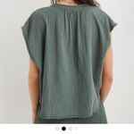 Aerie  Green V-neck Sleeveless Summer Tank Top Blouse Women's Size XL Photo 1