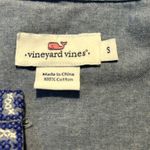 Vineyard Vines Women's Chambray Embroidered V-neck Long Sleeve Top Size S Photo 6
