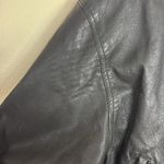 st. john's bay Vtg St. John bay leather Black bomber zip up Jacket oversized large utility Photo 11