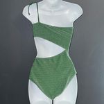 Victoria's Secret PINK Green Sparkling One Piece Swimsuit Bikini Small Photo 5