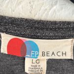 Free People  Beach Bicoastal Longline Open front cardigan Large Gray Photo 4