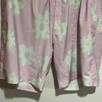 Blue Crown EUC Floral Print Shorts in Pink and Green Size XL Photo 0