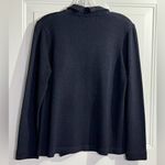 Doncaster Black Wool Beaded Trim Open Cardigan Sweater Size S Photo 2