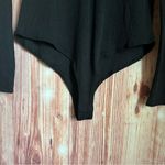 Cider  Black 1/4 Zip Ribbed Long Sleeve Bodysuit Photo 4