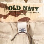 Old Navy 2006  Maternity Khaki Raw Hem Adjustable Shorts 4 Photo 4