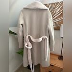 Lamarque Abigail Reversible Leather & Shearling Trenchcoat size XS ivory Photo 5