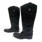 Frye 7B Melissa Button Tall Boots Black Leather Riding Equestrian Classic VTG Photo 1
